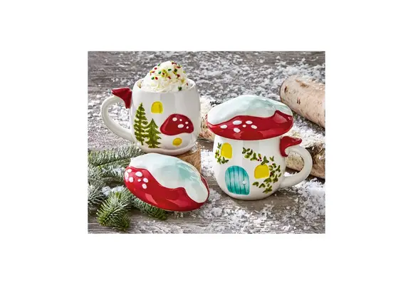 Mushroom Lidded Mug
