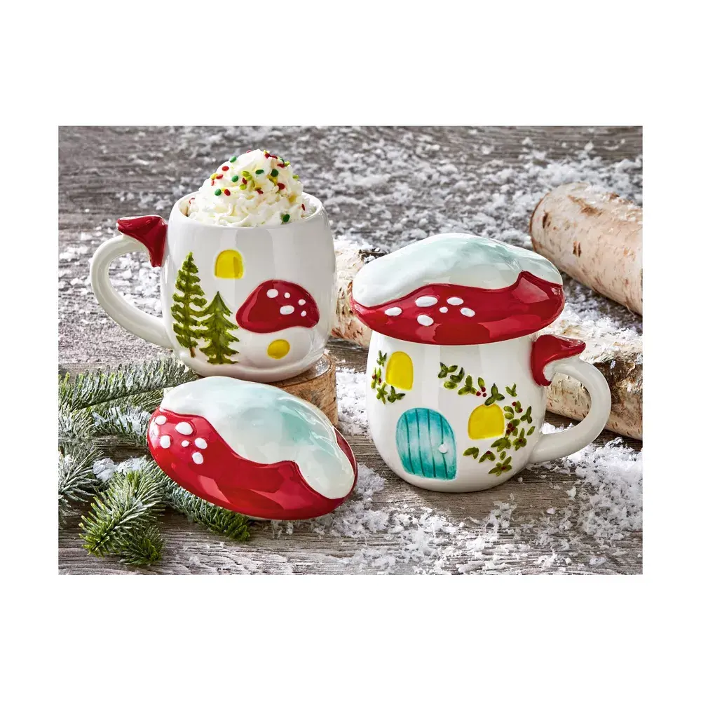 Mushroom Lidded Mug