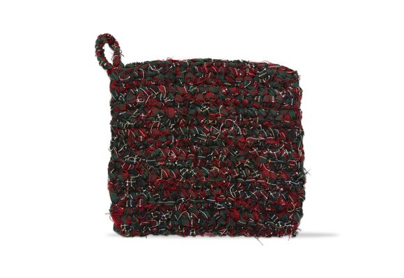 Potholder - Chindi Crochet Plaid