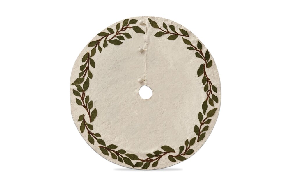 Balsam Garland Bells Tree Skirt