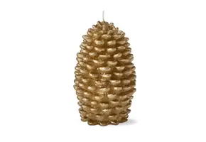 Gold Pinecone Candle