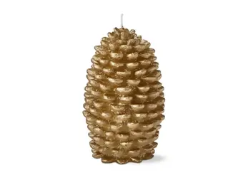 Gold Pinecone Candle