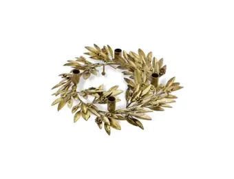 Botanical Wreath Taper Candle Holder