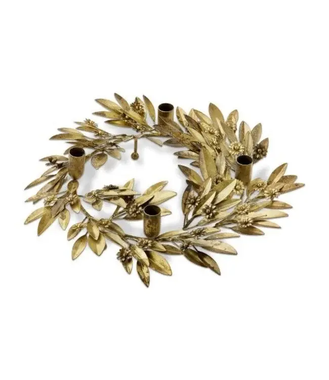 Botanical Wreath Taper Candle Holder