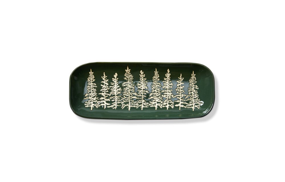 Wilde Pine Tree Rectangle Platter