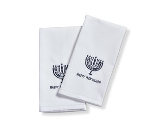 Happy Hanukkah Guest Towel Set of 2