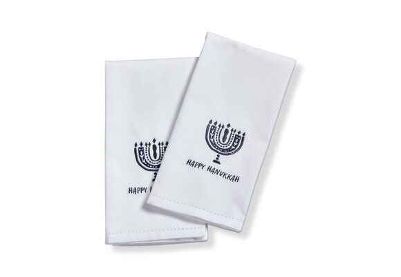 Happy Hanukkah Guest Towel Set of 2