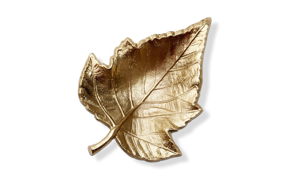 Gold Maple Leaf Platter