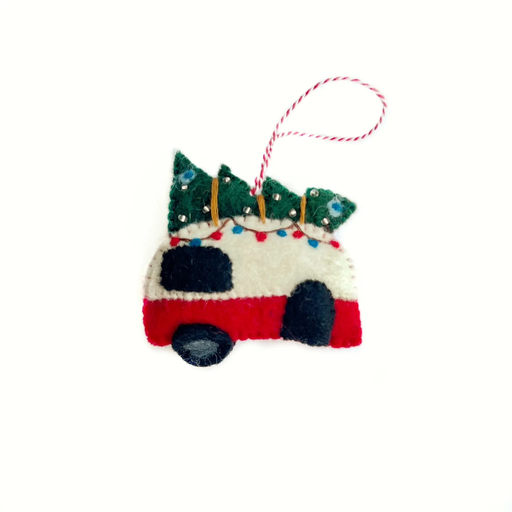 Camper Felt Wool Chirstmas Ornament
