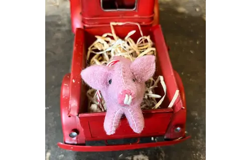 Pig Felt Wool Chirstmas Ornament