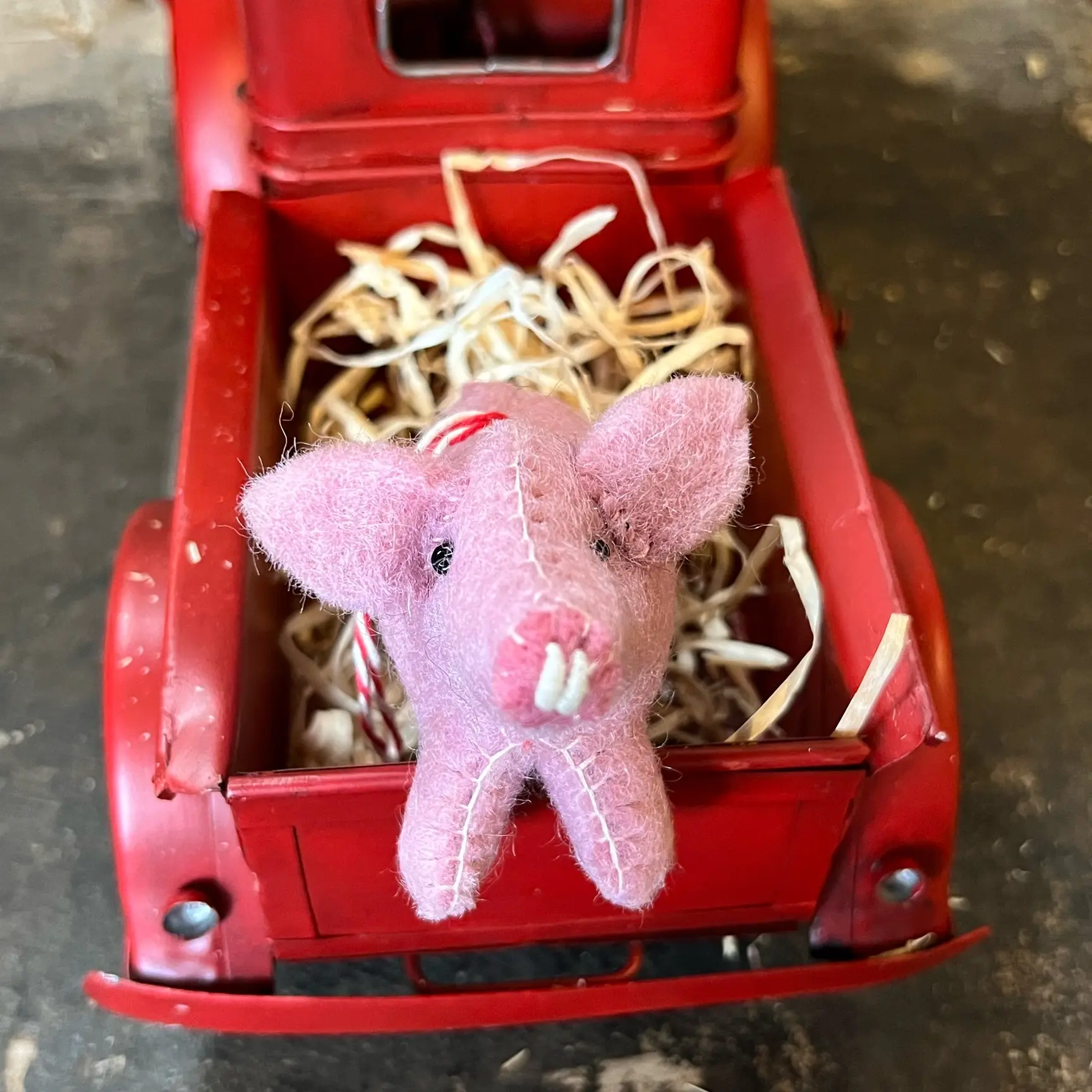 Pig Felt Wool Chirstmas Ornament