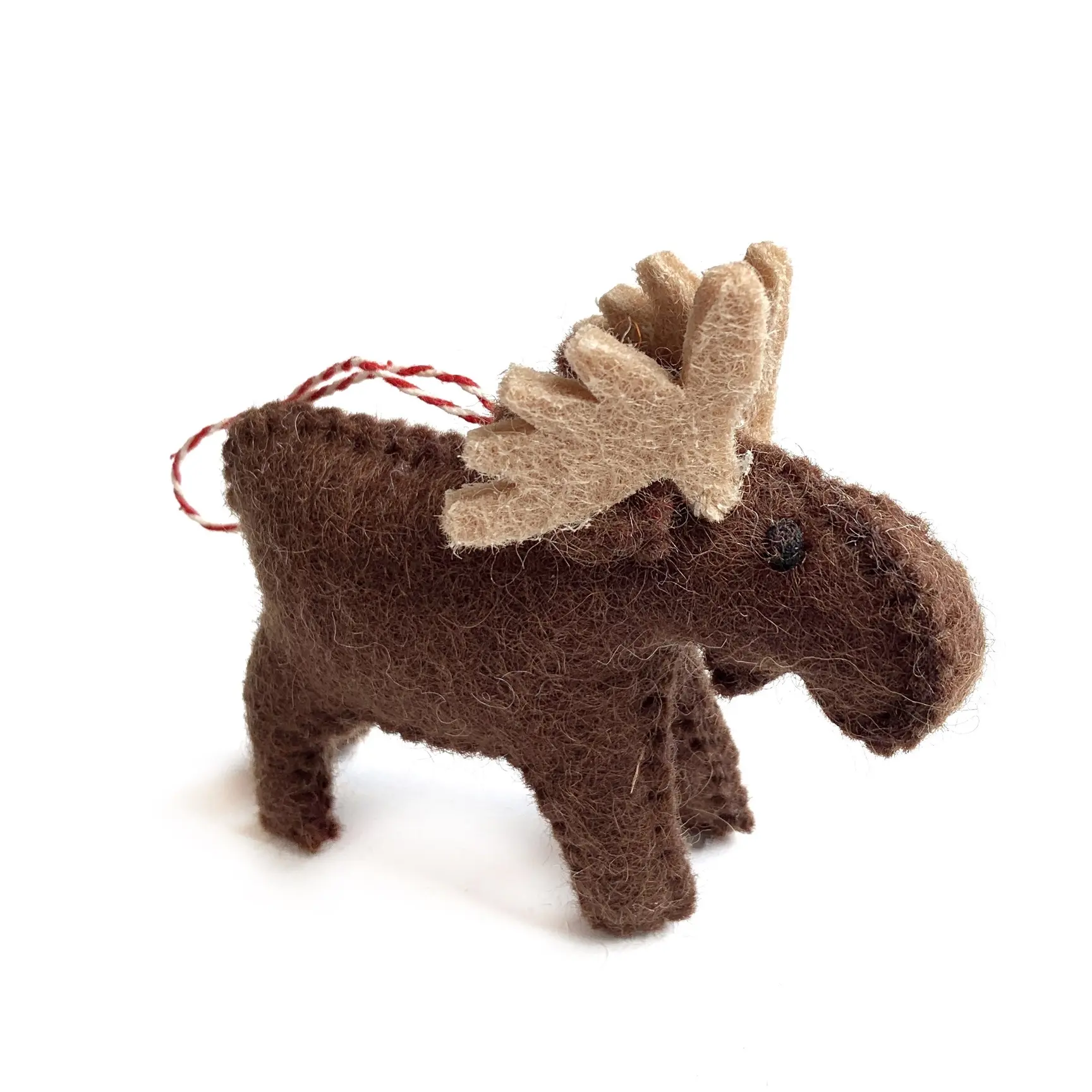 Moose Felt Wool Chirstmas Ornament