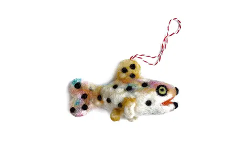 Trout Felt Wool Chirstmas Ornament