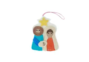 Nativity Felt Wool Chirstmas Ornament
