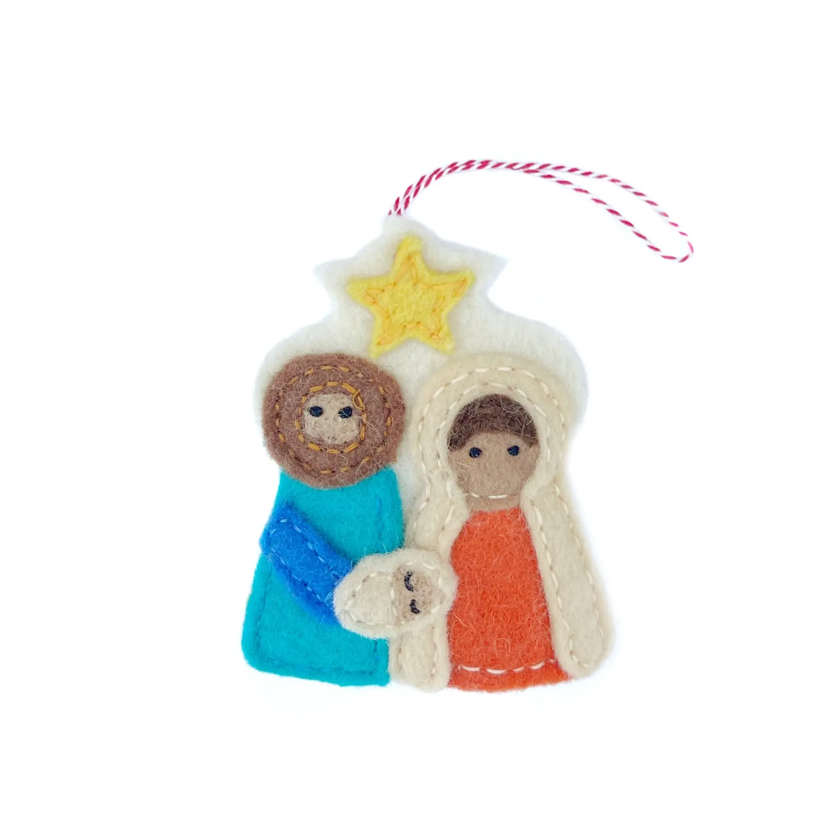 Nativity Felt Wool Chirstmas Ornament
