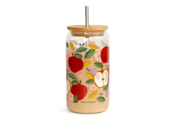 Apple Tree Glass Can