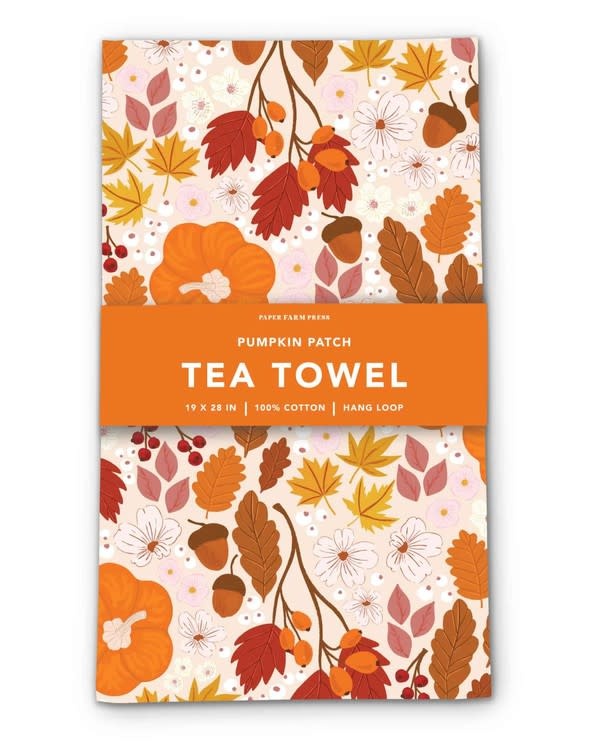 Pumpkin Patch Tea Towel