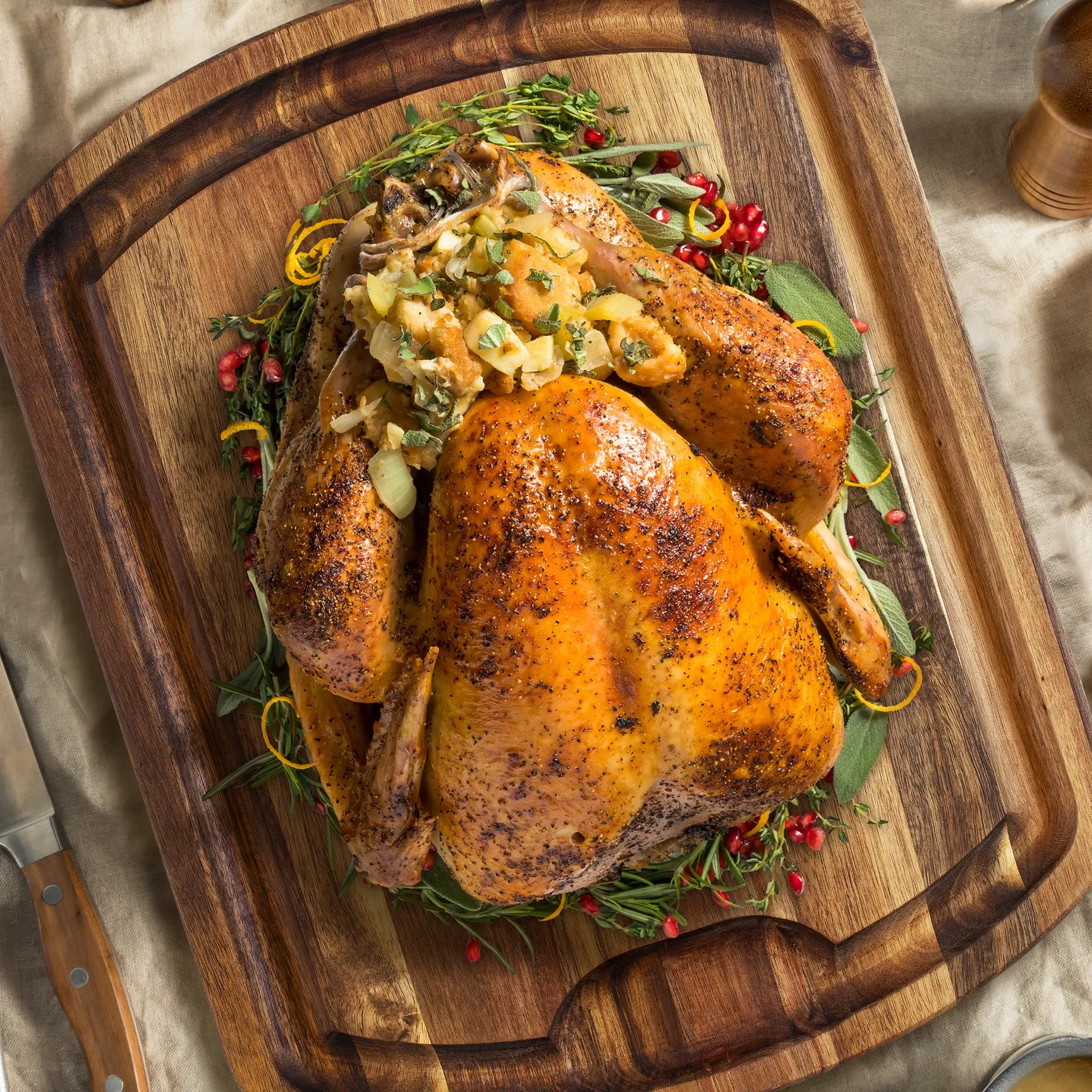 Carving Board Rock & Branch Acacia Wood 19-1/2" x 15-1/2" x 1"