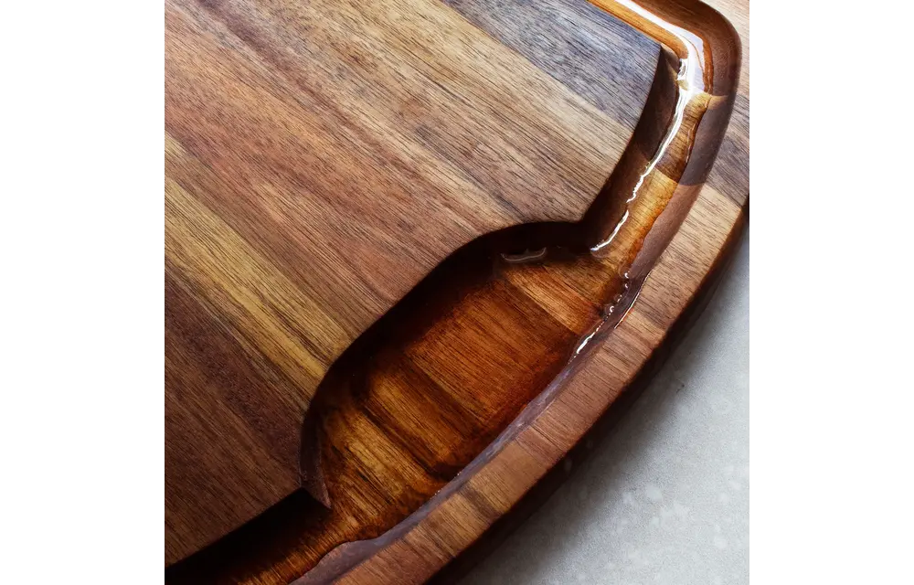 Carving Board Rock & Branch Acacia Wood 19-1/2" x 15-1/2" x 1"