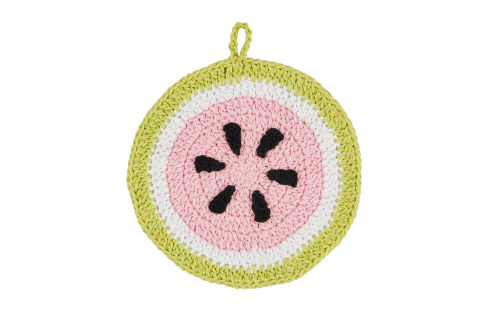 Watermelon Crochet Trivet