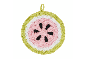 Watermelon Crochet Trivet