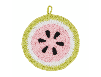 Watermelon Crochet Trivet