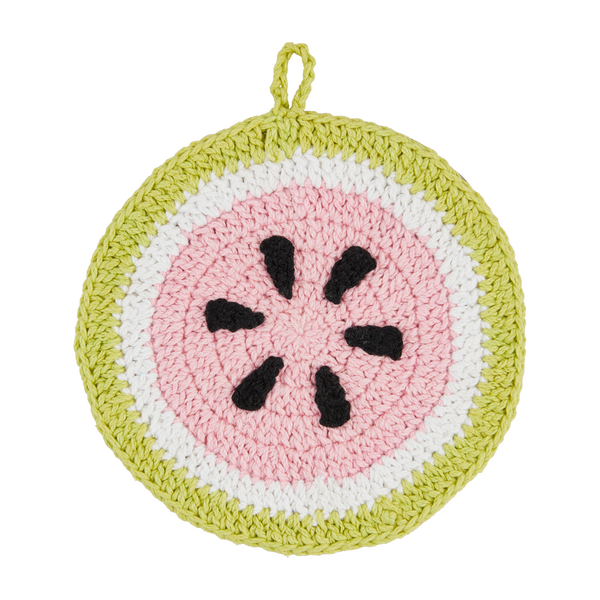 Watermelon Crochet Trivet