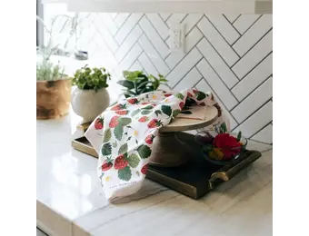 Strawberry Patch Tea Towel
