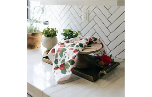 Strawberry Patch Tea Towel