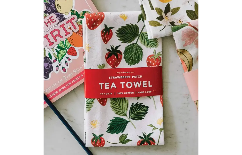 Strawberry Patch Tea Towel