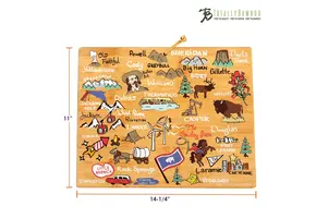 Wyoming Cutting Board with Artwork by Fish Kiss