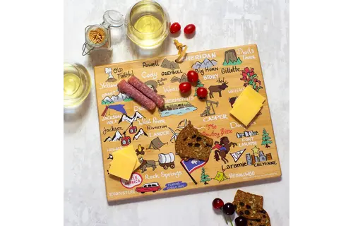 Wyoming Cutting Board with Artwork by Fish Kiss