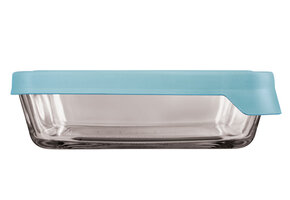 Mineral Blue 6C Glass Storage Container Rectangle True Seal