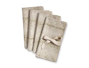 Wabi Sabi Dot Block Print Napkin S/4