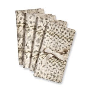 Wabi Sabi Dot Block Print Napkin S/4