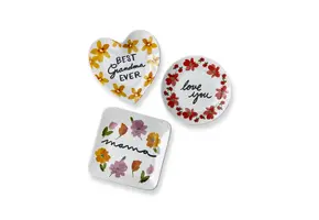 Sentiments Trinket Dishes Multi