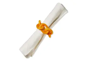 Links Napkin Ring Yellow