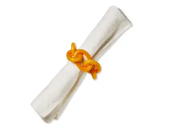 Links Napkin Ring Yellow