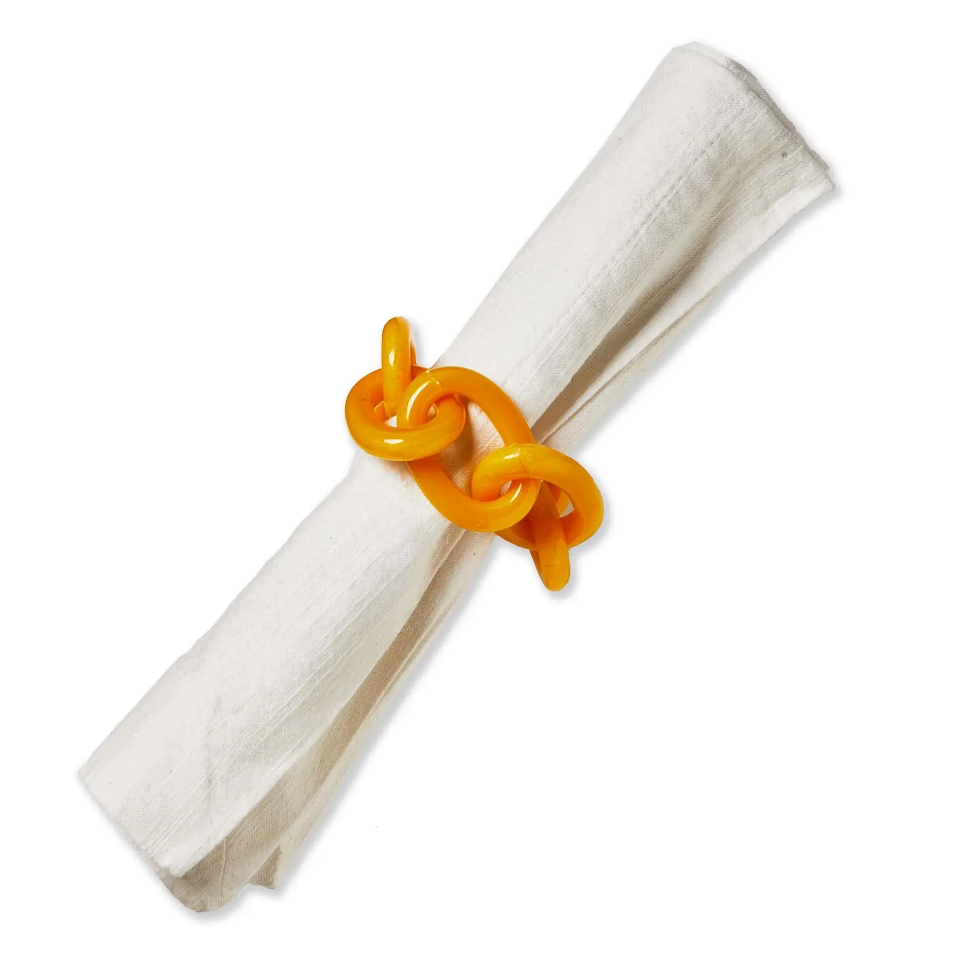 Links Napkin Ring Yellow