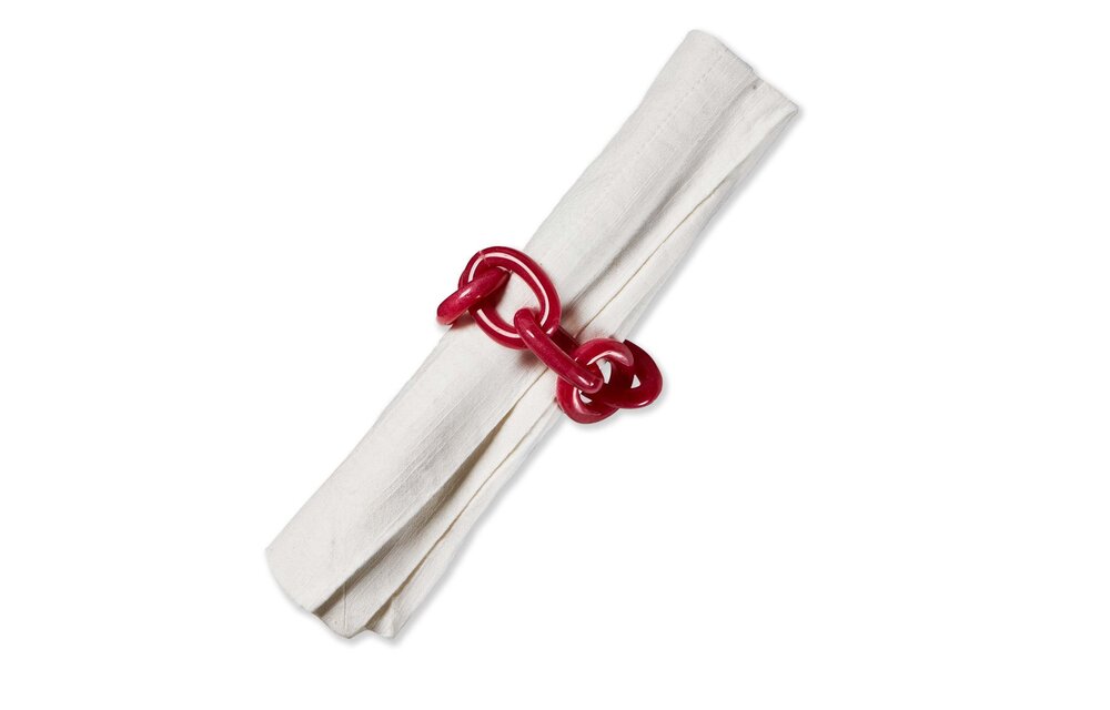 Links Napkin Ring Pink