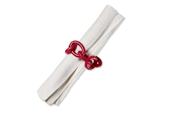 Links Napkin Ring Pink
