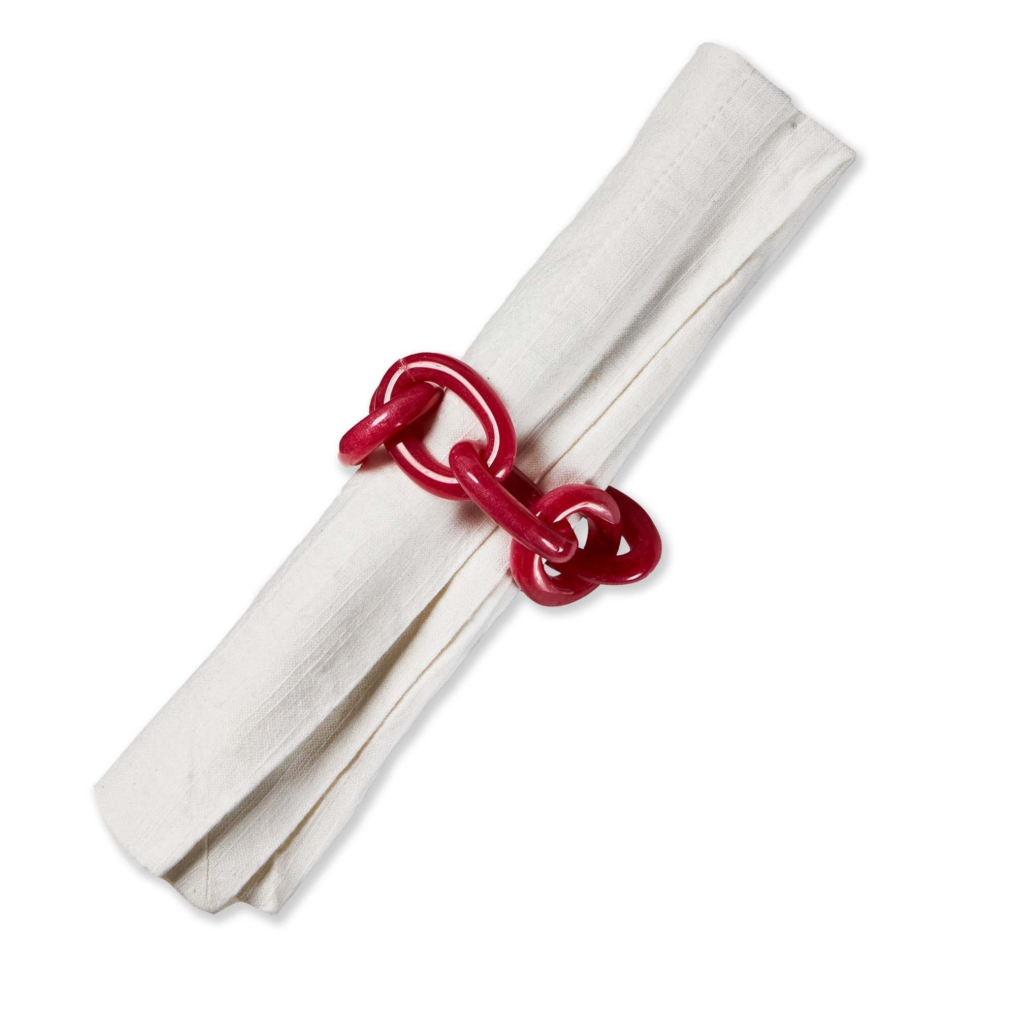 Links Napkin Ring Pink
