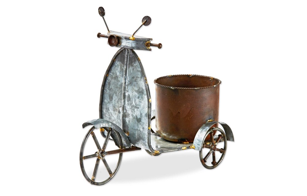 Vintage Scooter Planter