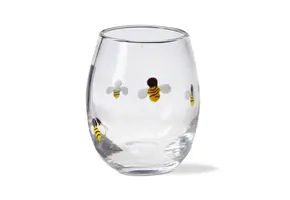 Bee Stemless Wine Glass