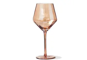 Chelsea Iridescent Optic Wine Glass Blush