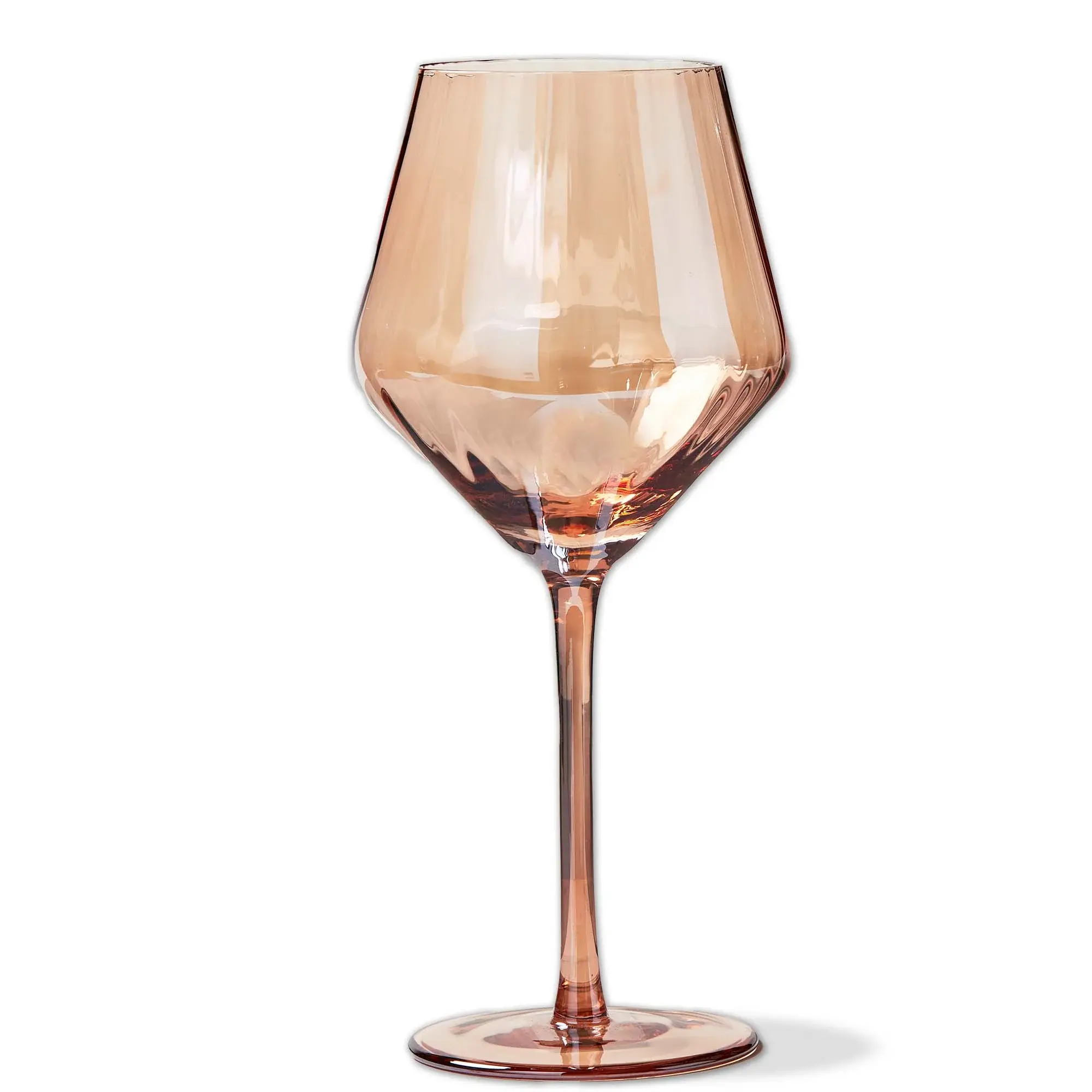 Chelsea Iridescent Optic Wine Glass Blush