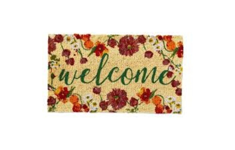 Coir Mat - Blooming Welcome