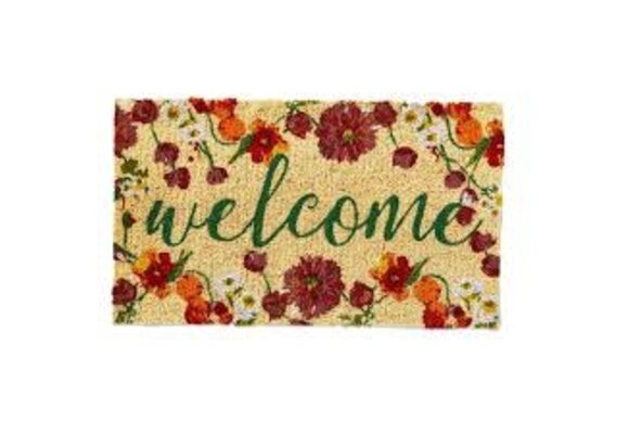 Coir Mat - Blooming Welcome