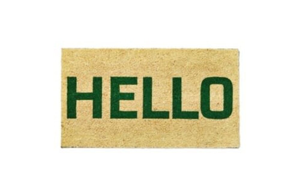 Coir Mat PVC - Hello