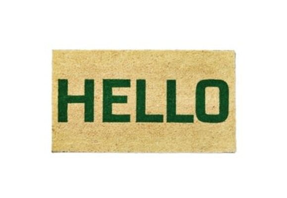 Coir Mat PVC - Hello
